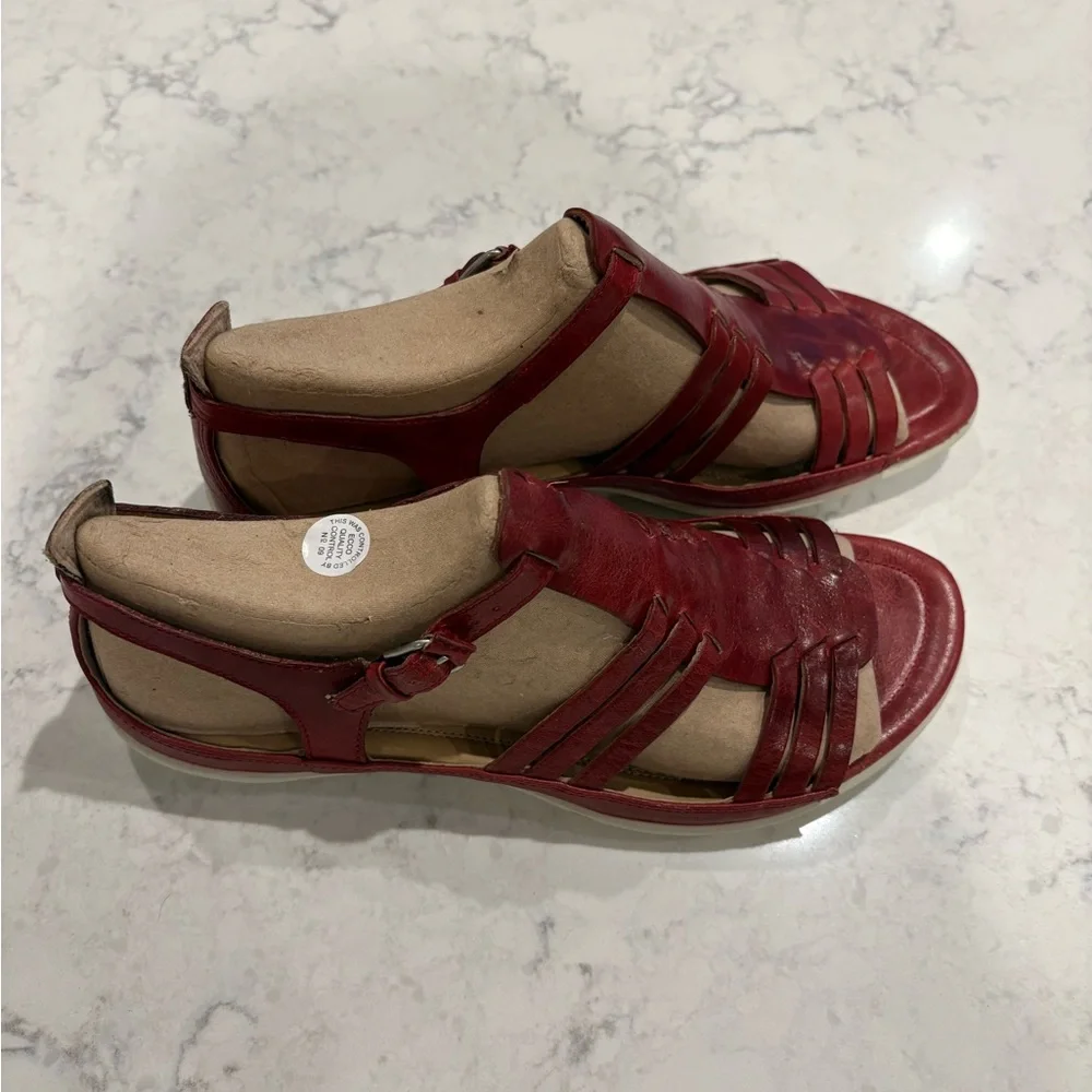 ECCO Women's Red Flash Sandals Size 41 - Picture 2 of 4